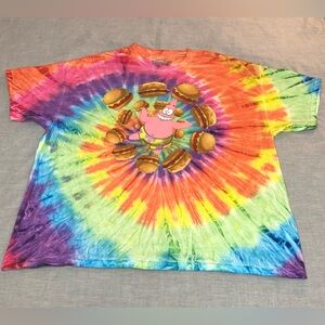Nickelodeon Sponge Bob Square Pants Tie-Dye Shirt Size XL